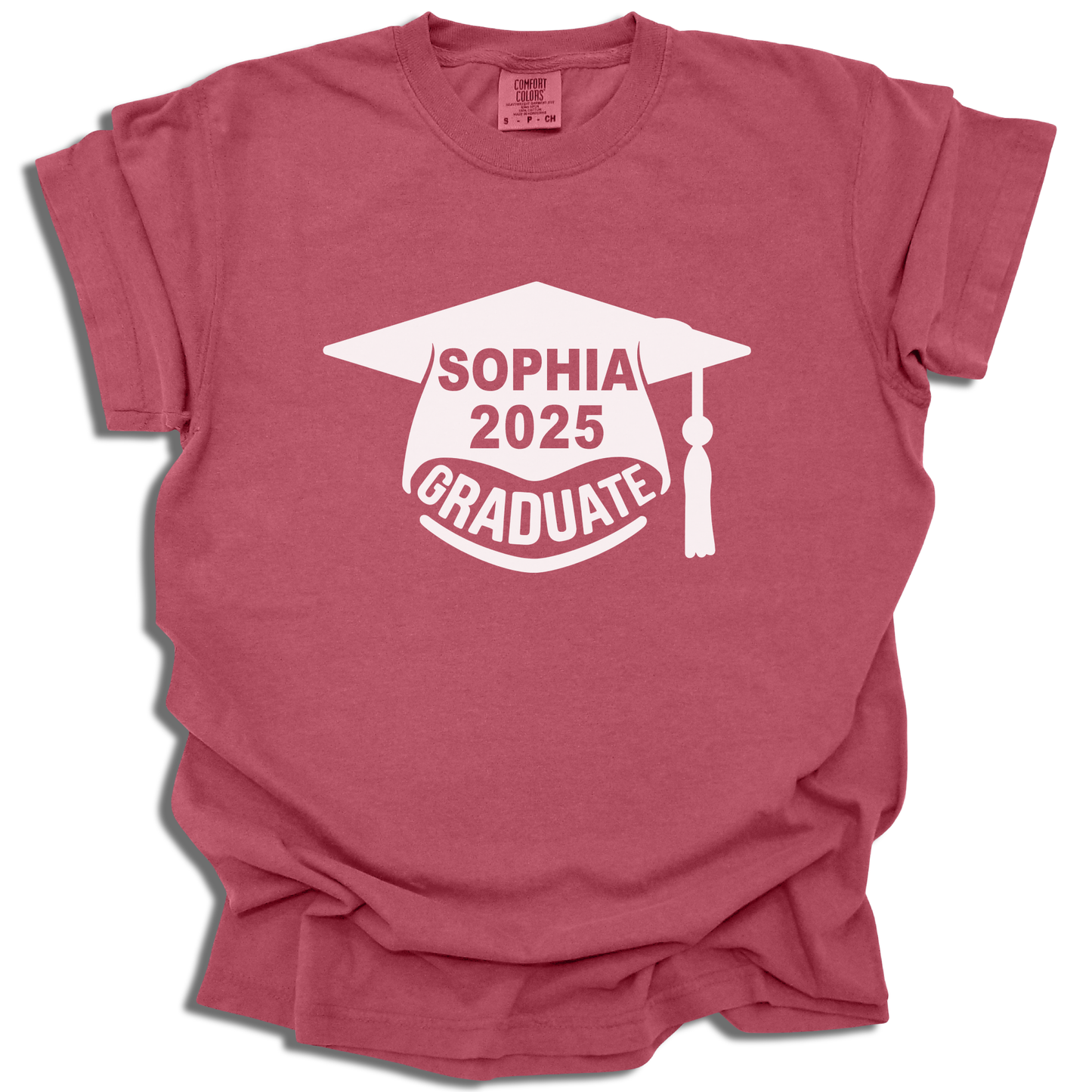 Customizable Name and Year T-Shirt | Graduation Graphic Tee | Class of 2025 Gift - c207a25