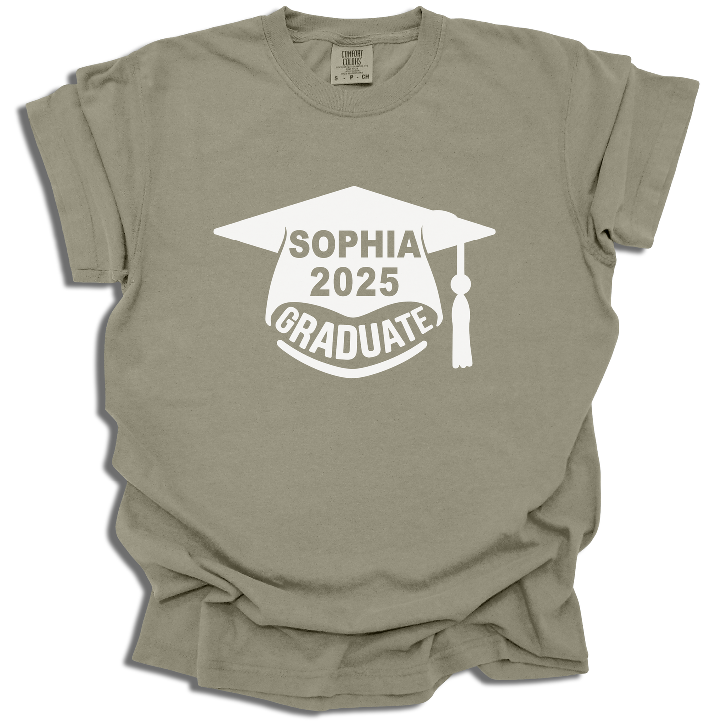 Customizable Name and Year T-Shirt | Graduation Graphic Tee | Class of 2025 Gift - c207a25