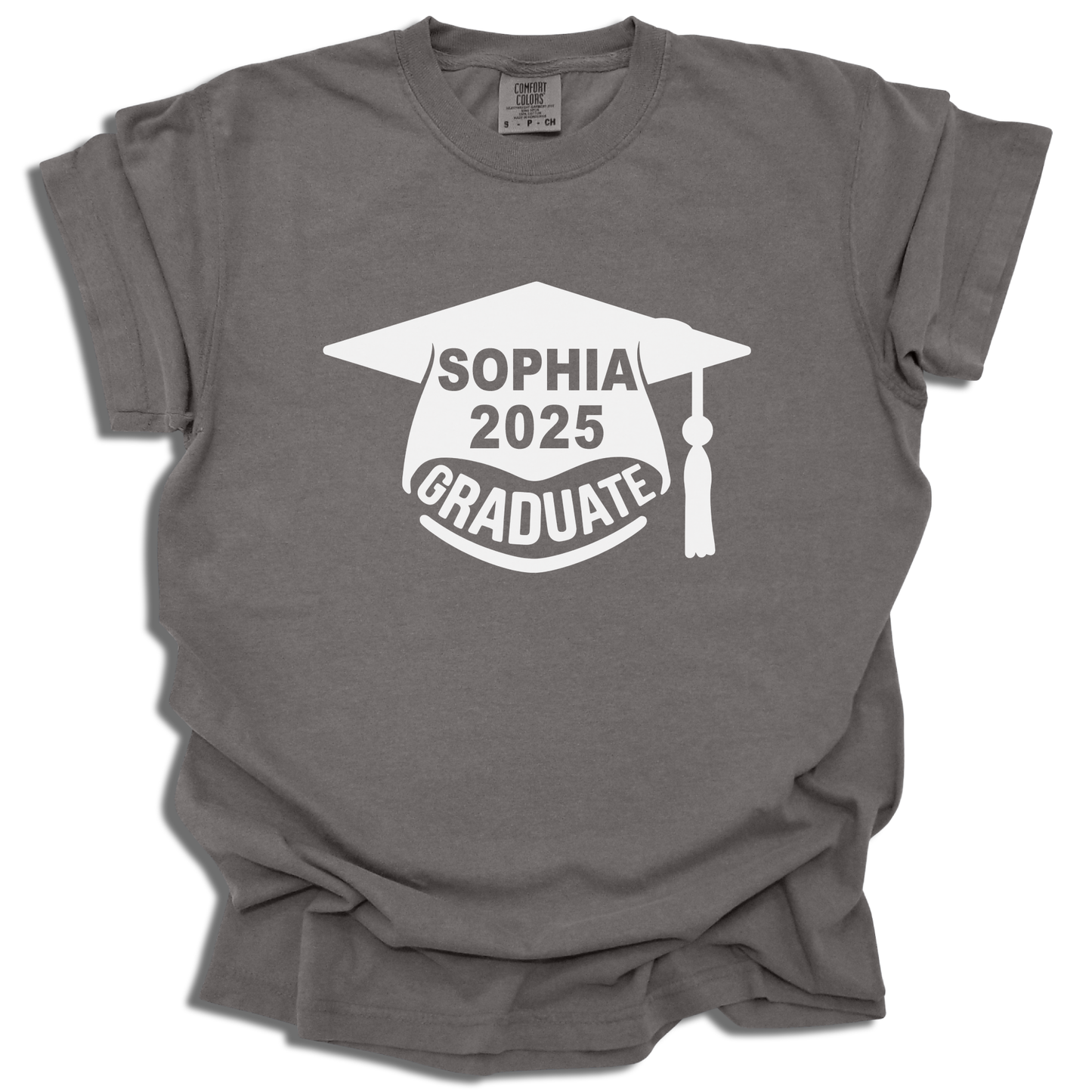 Customizable Name and Year T-Shirt | Graduation Graphic Tee | Class of 2025 Gift - c207a25