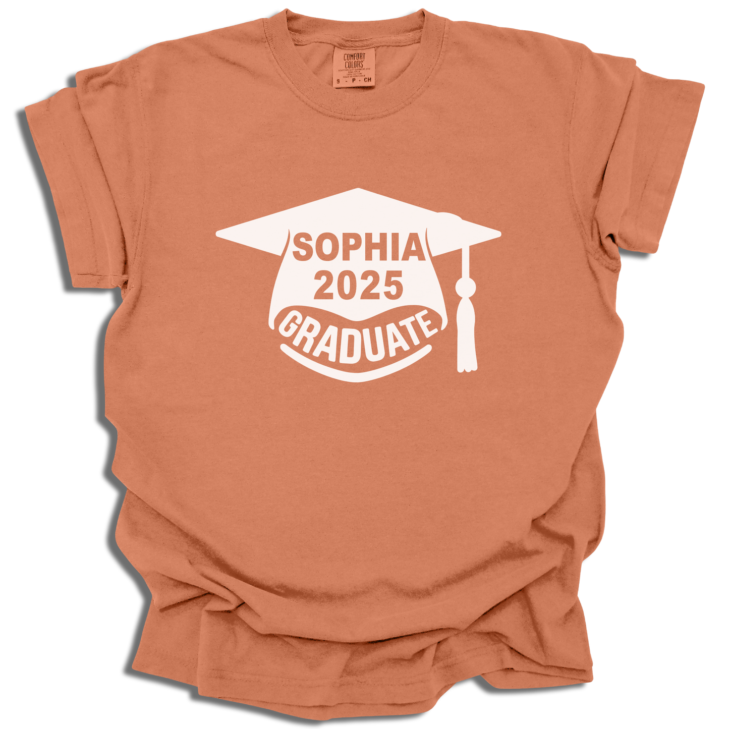 Customizable Name and Year T-Shirt | Graduation Graphic Tee | Class of 2025 Gift - c207a25