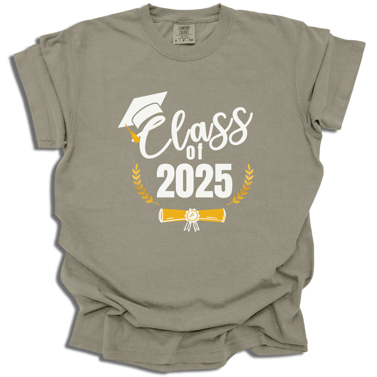 Customizable Year T-Shirt | Class of 2025 Graduation Graphic Tee | Grad Gift - c210a25