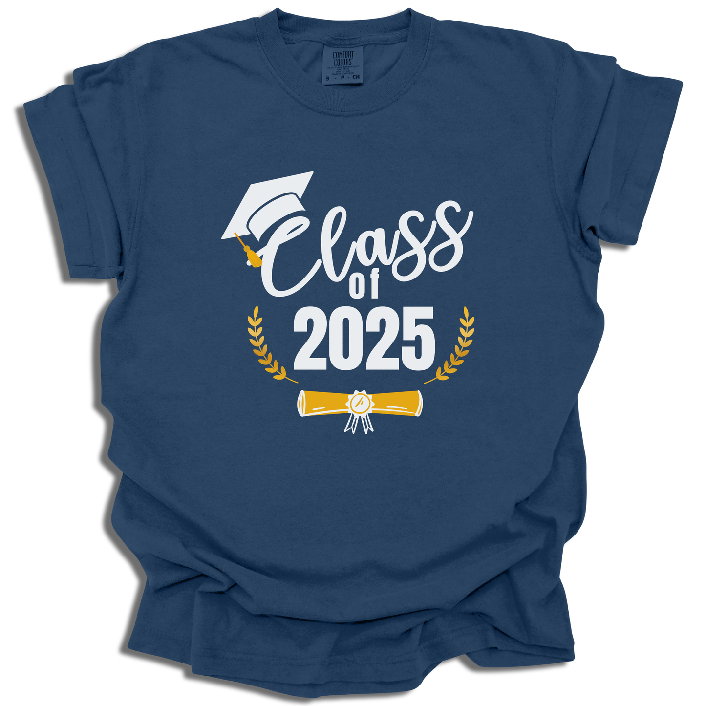 Customizable Year T-Shirt | Class of 2025 Graduation Graphic Tee | Grad Gift - c210a25