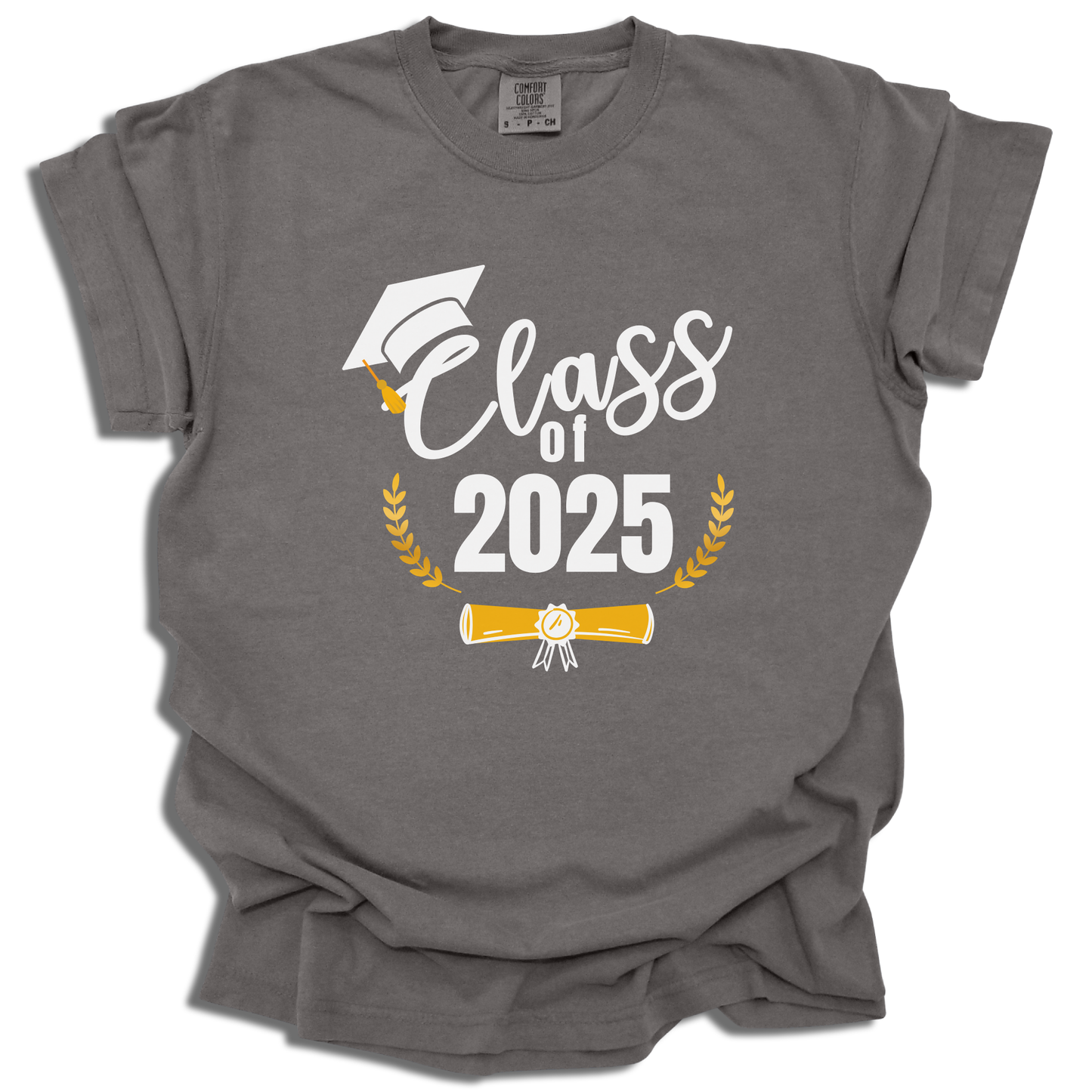 Customizable Year T-Shirt | Class of 2025 Graduation Graphic Tee | Grad Gift - c210a25