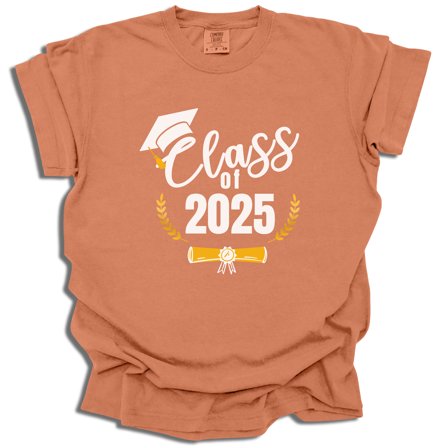 Customizable Year T-Shirt | Class of 2025 Graduation Graphic Tee | Grad Gift - c210a25