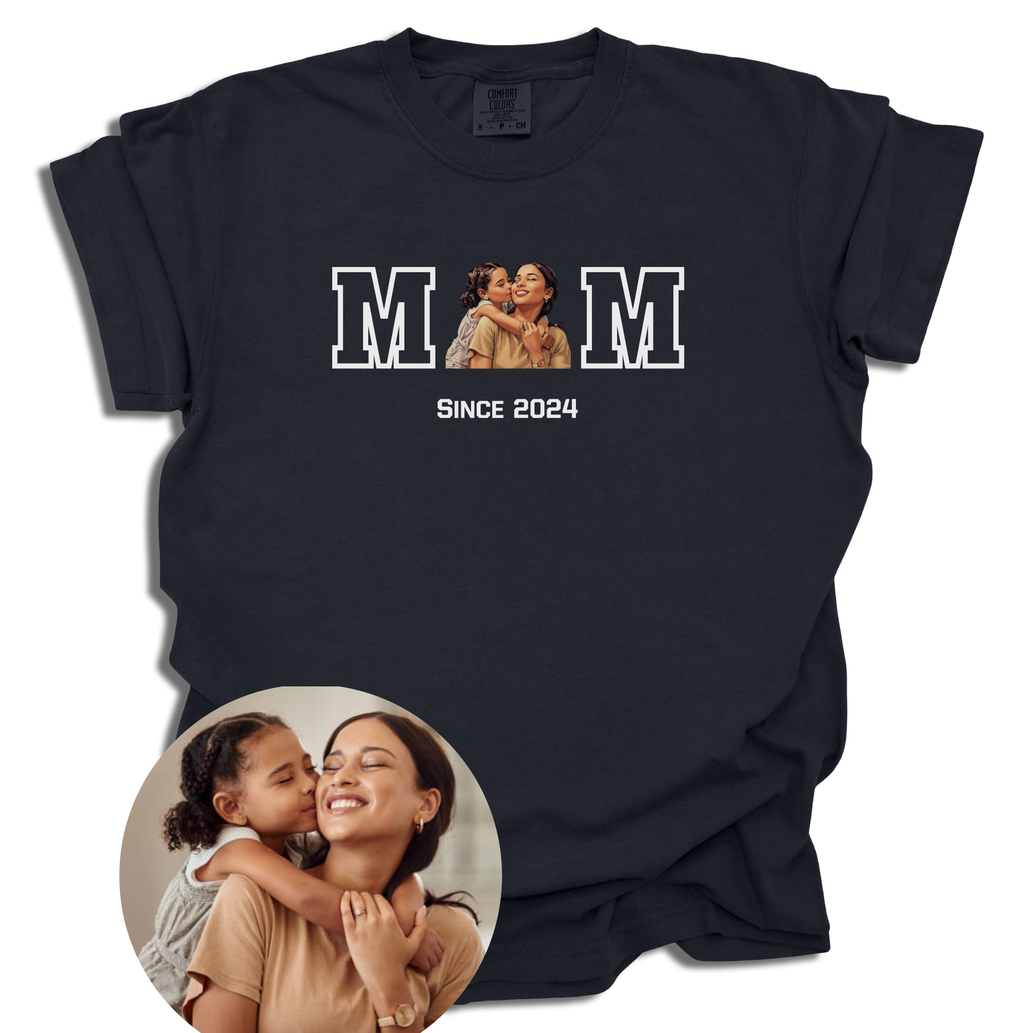 Custom Photo Mom Since T-Shirt | Personalized Year | Mother's Day Gift | Comfort Colors® - c216a25