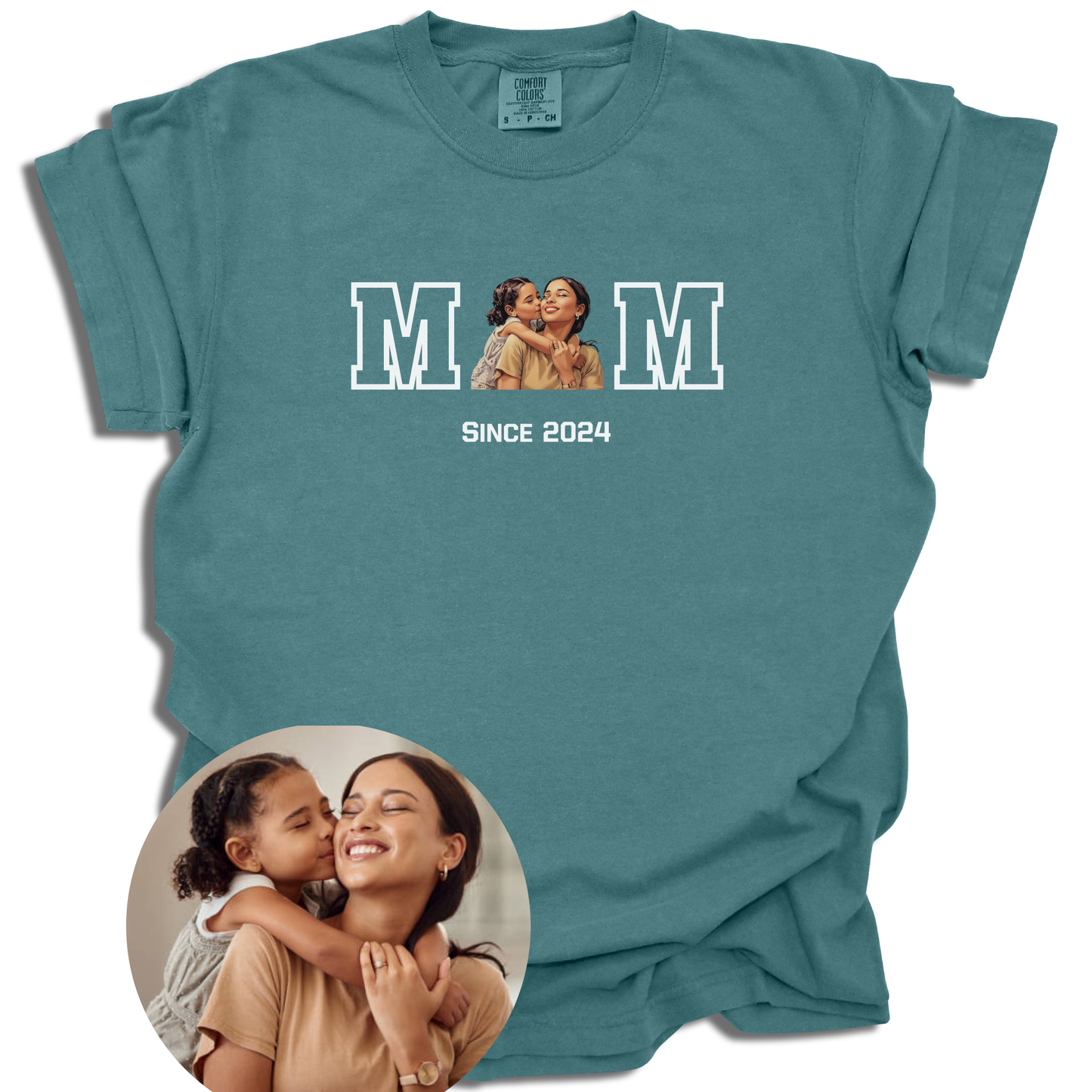 Custom Photo Mom Since T-Shirt | Personalized Year | Mother's Day Gift | Comfort Colors® - c216a25