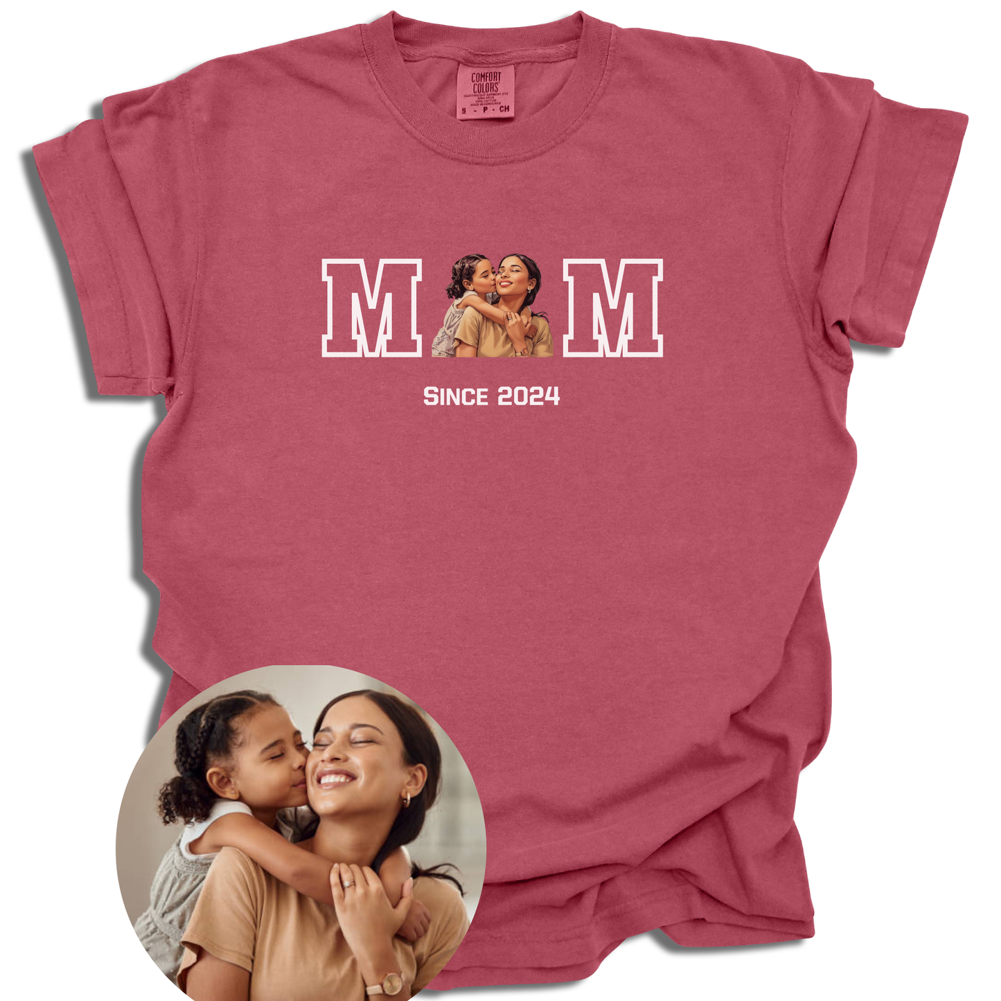 Custom Photo Mom Since T-Shirt | Personalized Year | Mother's Day Gift | Comfort Colors® - c216a25