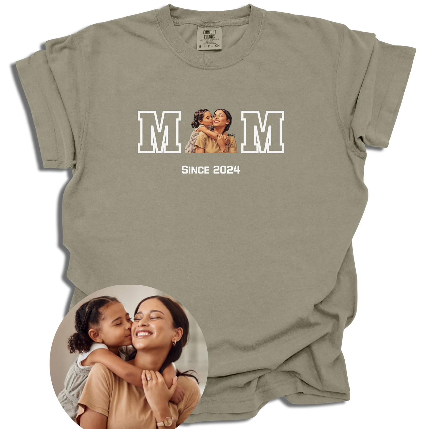 Custom Photo Mom Since T-Shirt | Personalized Year | Mother's Day Gift | Comfort Colors® - c216a25