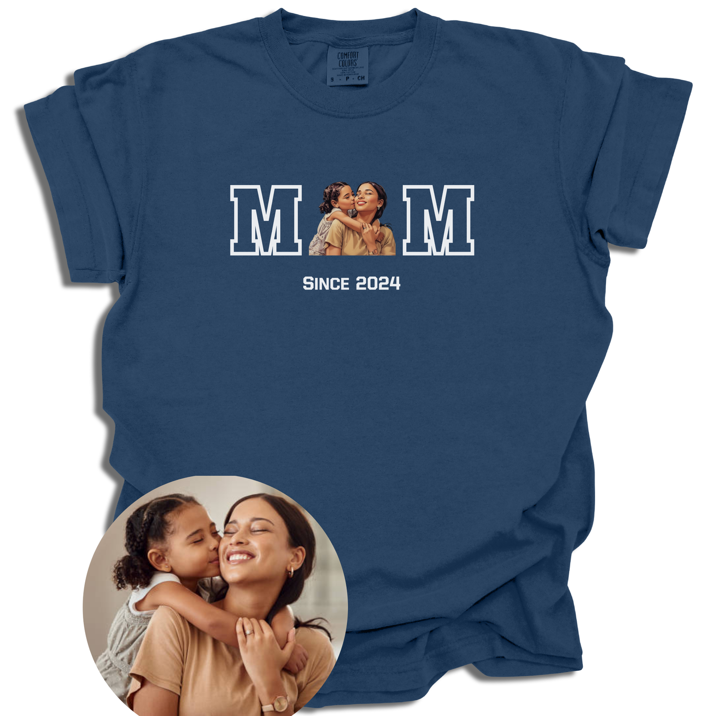 Custom Photo Mom Since T-Shirt | Personalized Year | Mother's Day Gift | Comfort Colors® - c216a25