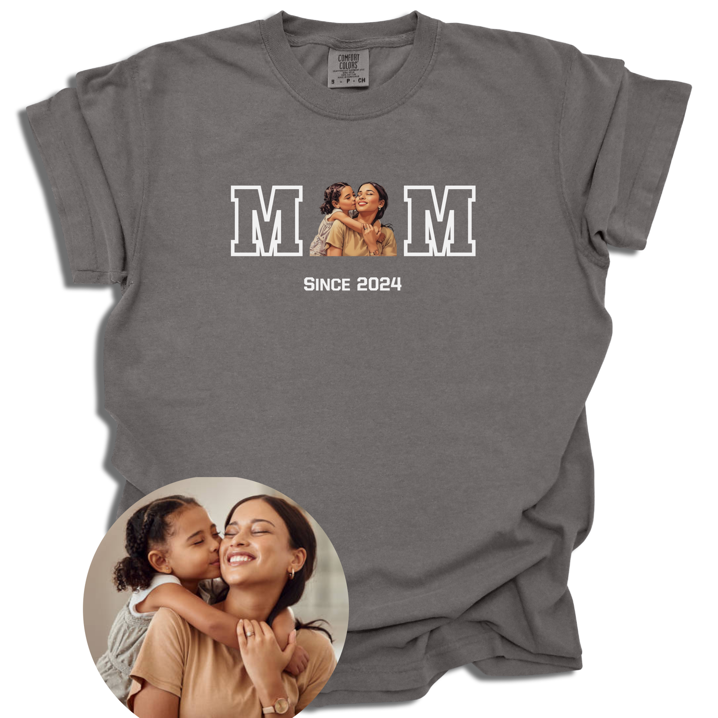 Custom Photo Mom Since T-Shirt | Personalized Year | Mother's Day Gift | Comfort Colors® - c216a25
