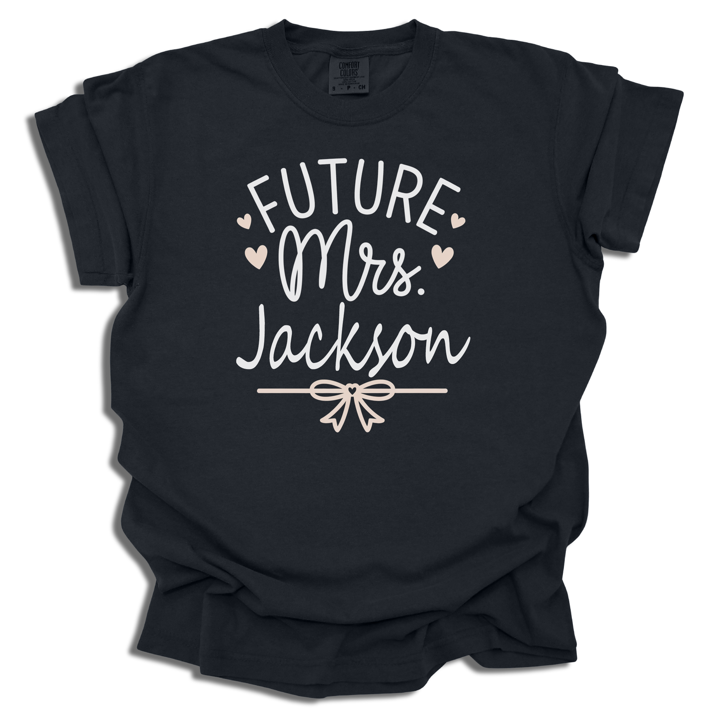 Custom Future Mrs. T-Shirt | Personalized Last Name Bridal Gift - c246a25