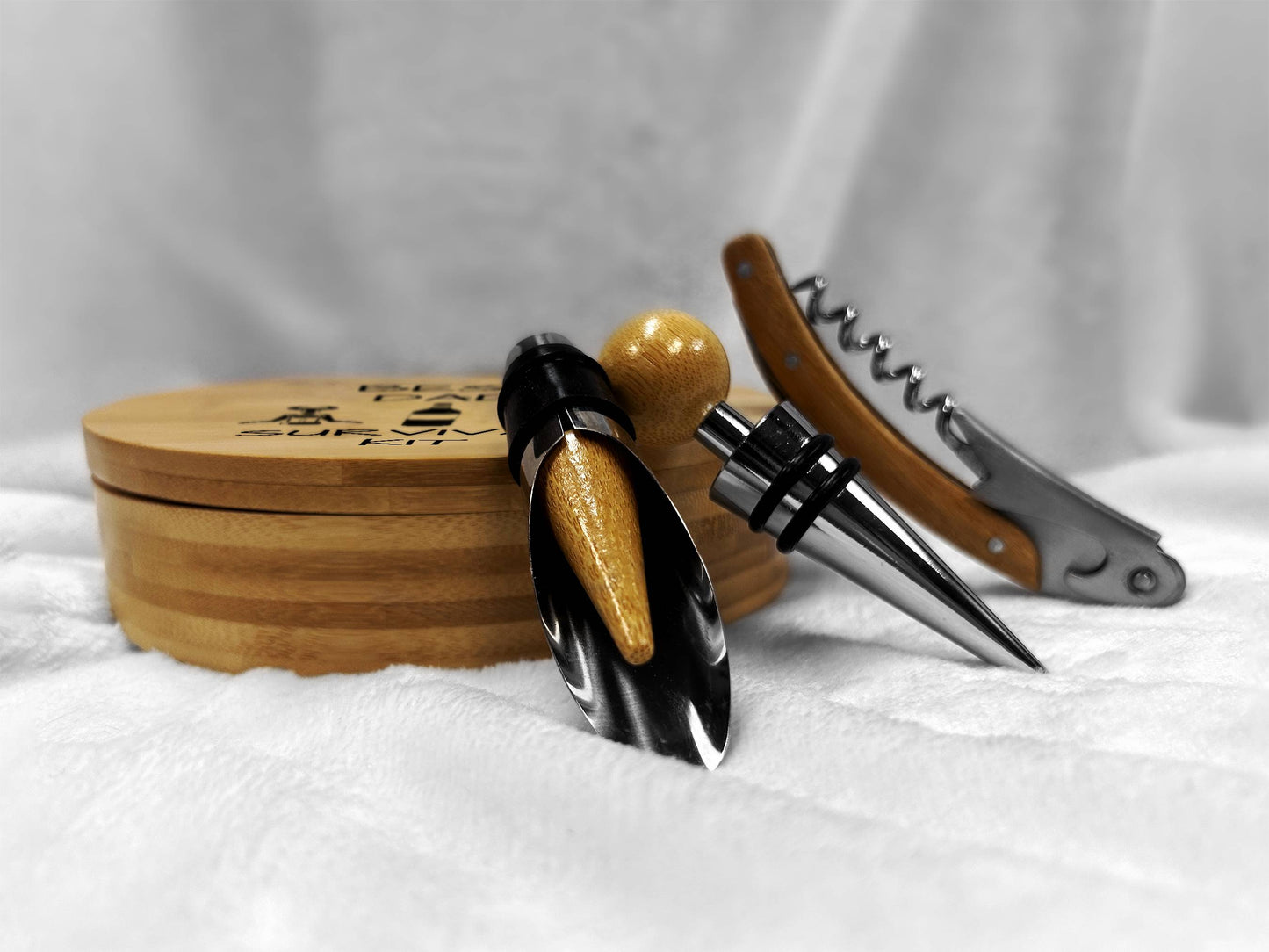 Custom Wine Tool Set - Dad's Wine Survival Kit - Personalized Gift for Wine Lovers - c258a25