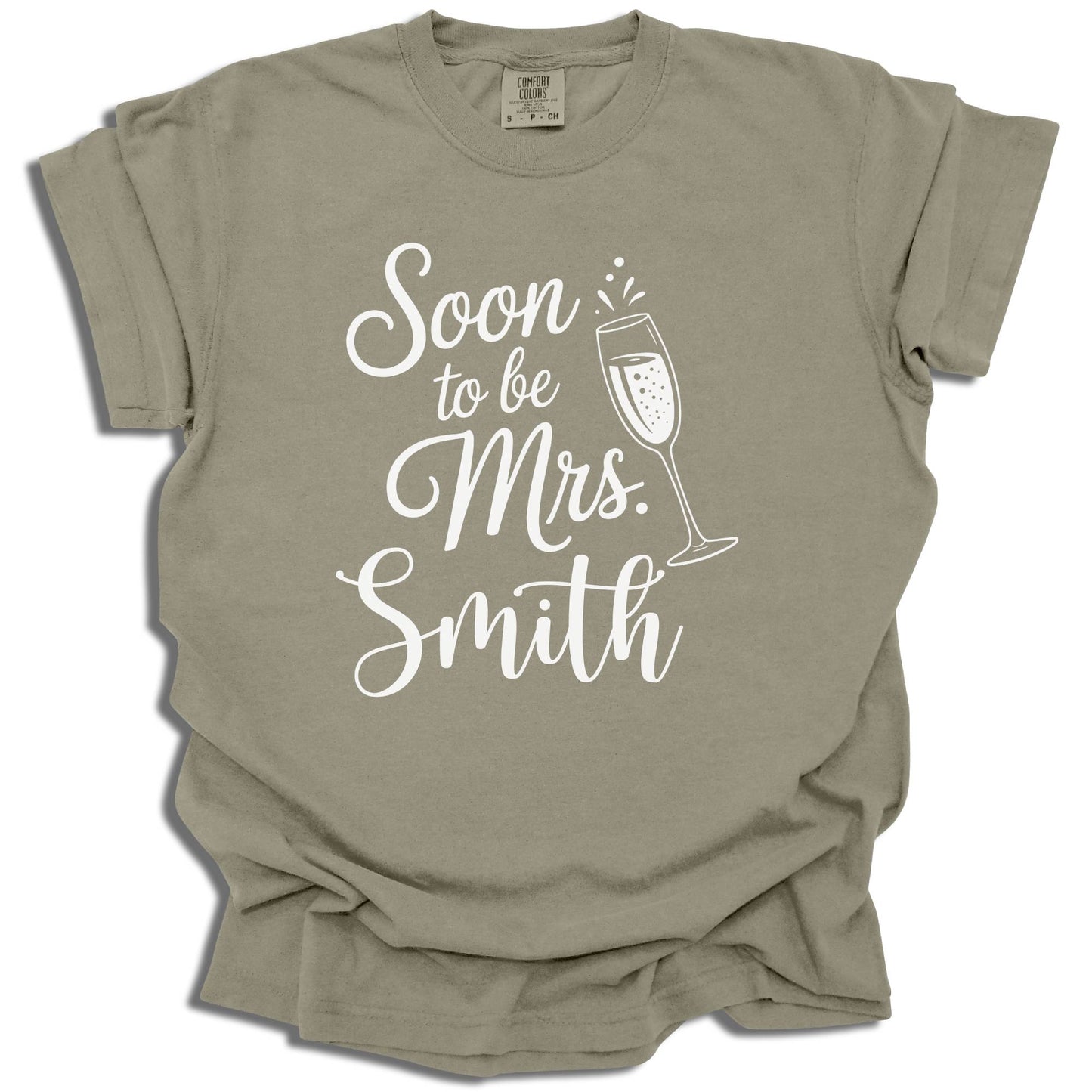 Soon to be Mrs. Custom Last Name T-Shirt | Bridal Party Tee | Bachelorette Gift - c267a25