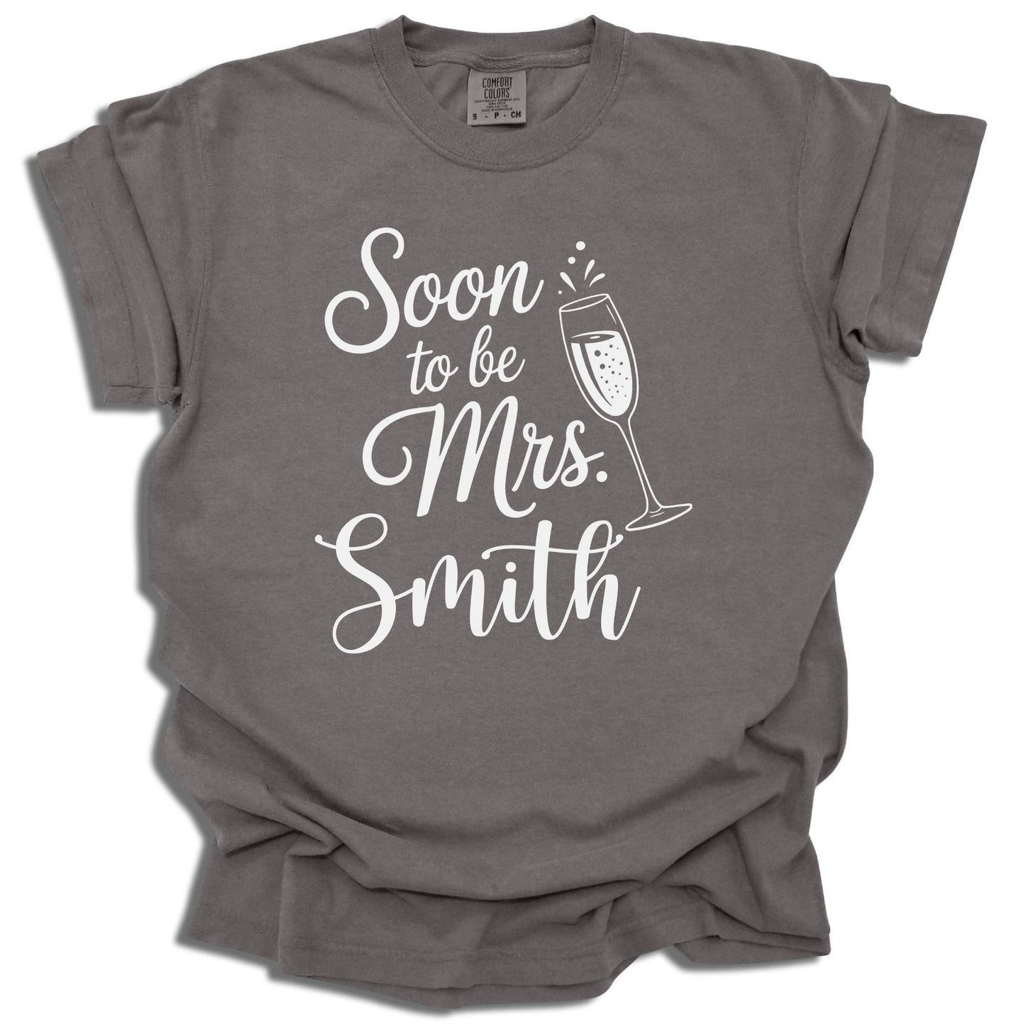 Soon to be Mrs. Custom Last Name T-Shirt | Bridal Party Tee | Bachelorette Gift - c267a25