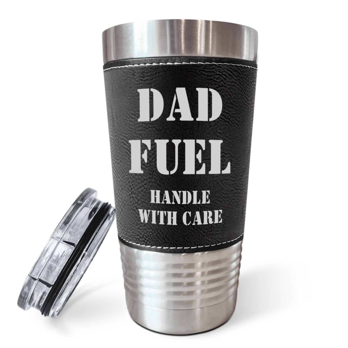 Dad Fuel Engraved Leatherette Tumbler - c285a25