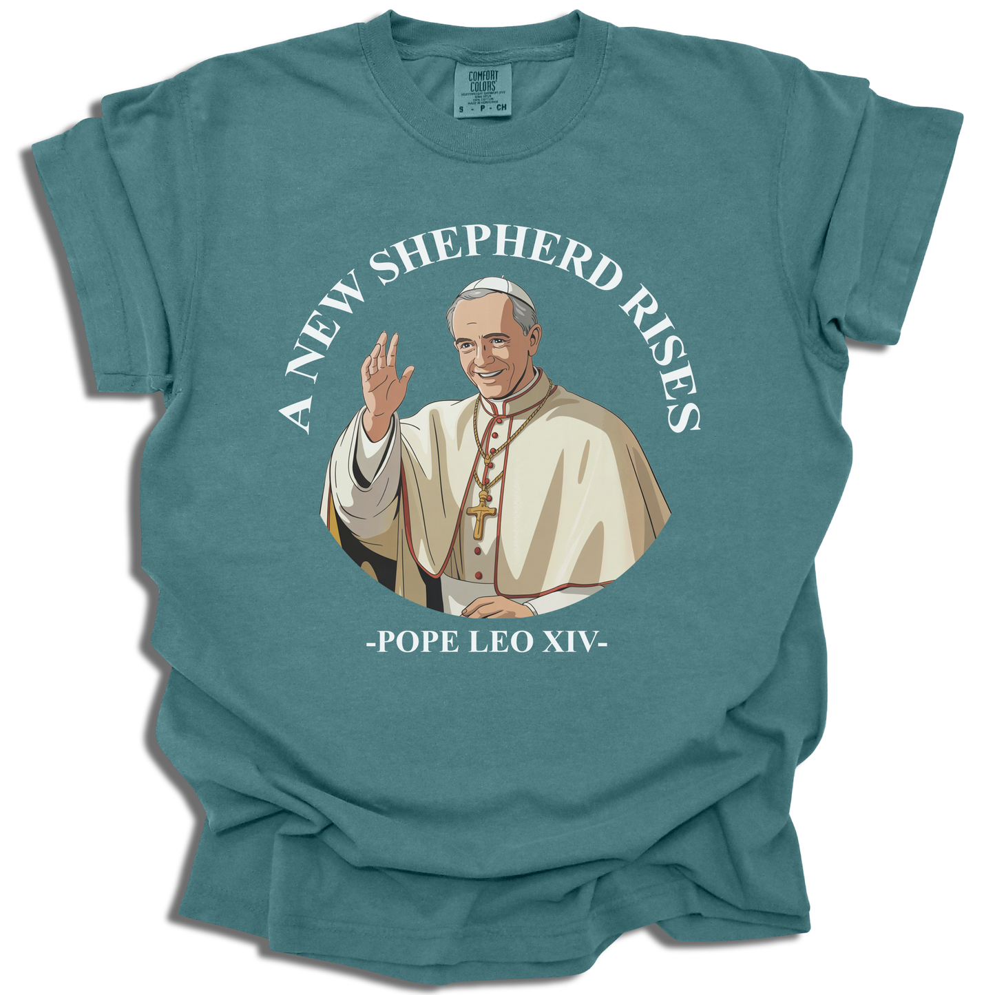 A New Shepherd Rises T-Shirt - Pope Leo XIV Gift - c313a25