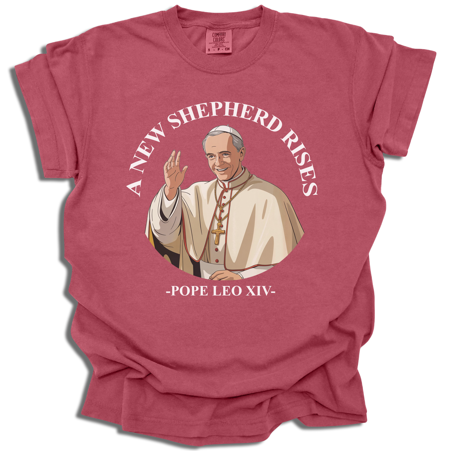 A New Shepherd Rises T-Shirt - Pope Leo XIV Gift - c313a25