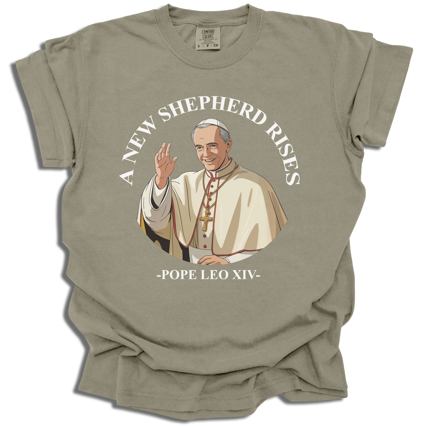 A New Shepherd Rises T-Shirt - Pope Leo XIV Gift - c313a25