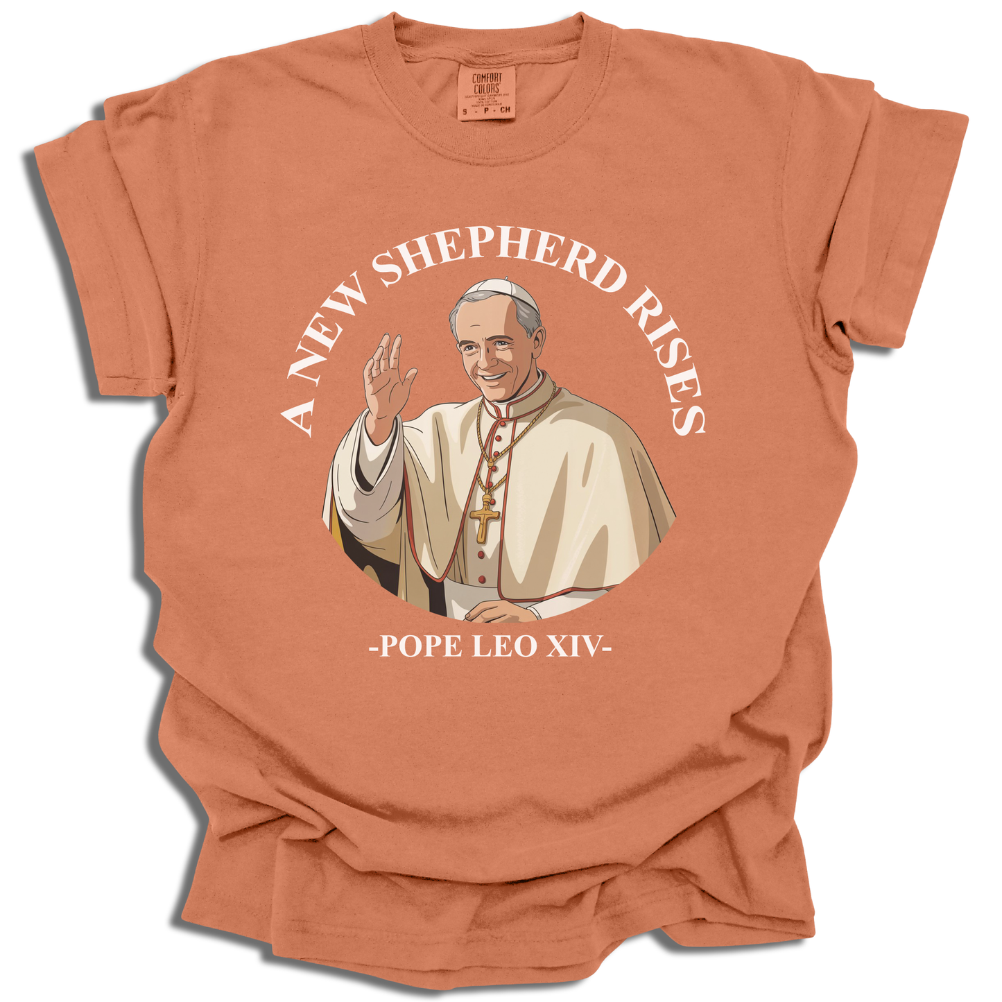 A New Shepherd Rises T-Shirt - Pope Leo XIV Gift - c313a25