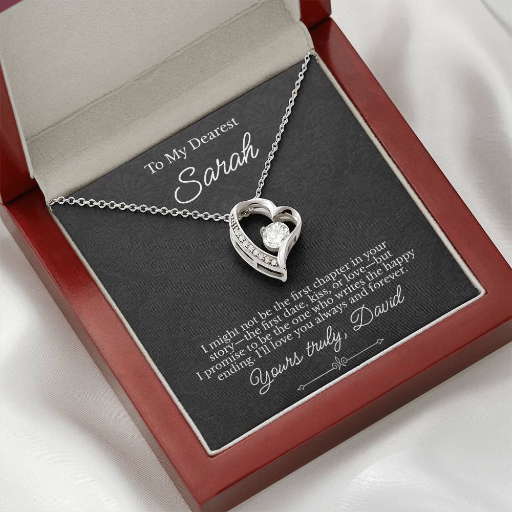 To My Dearest - Necklace with Happy Ending Love Story Message - c480a25