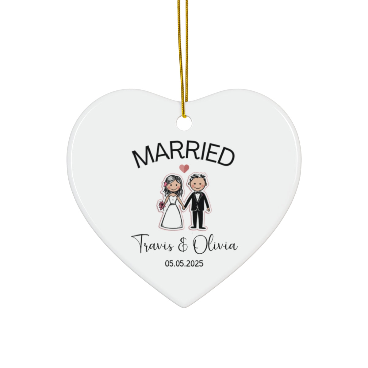 Personalized Ornament for Married Couples - Timeless Keepsake - c222a25