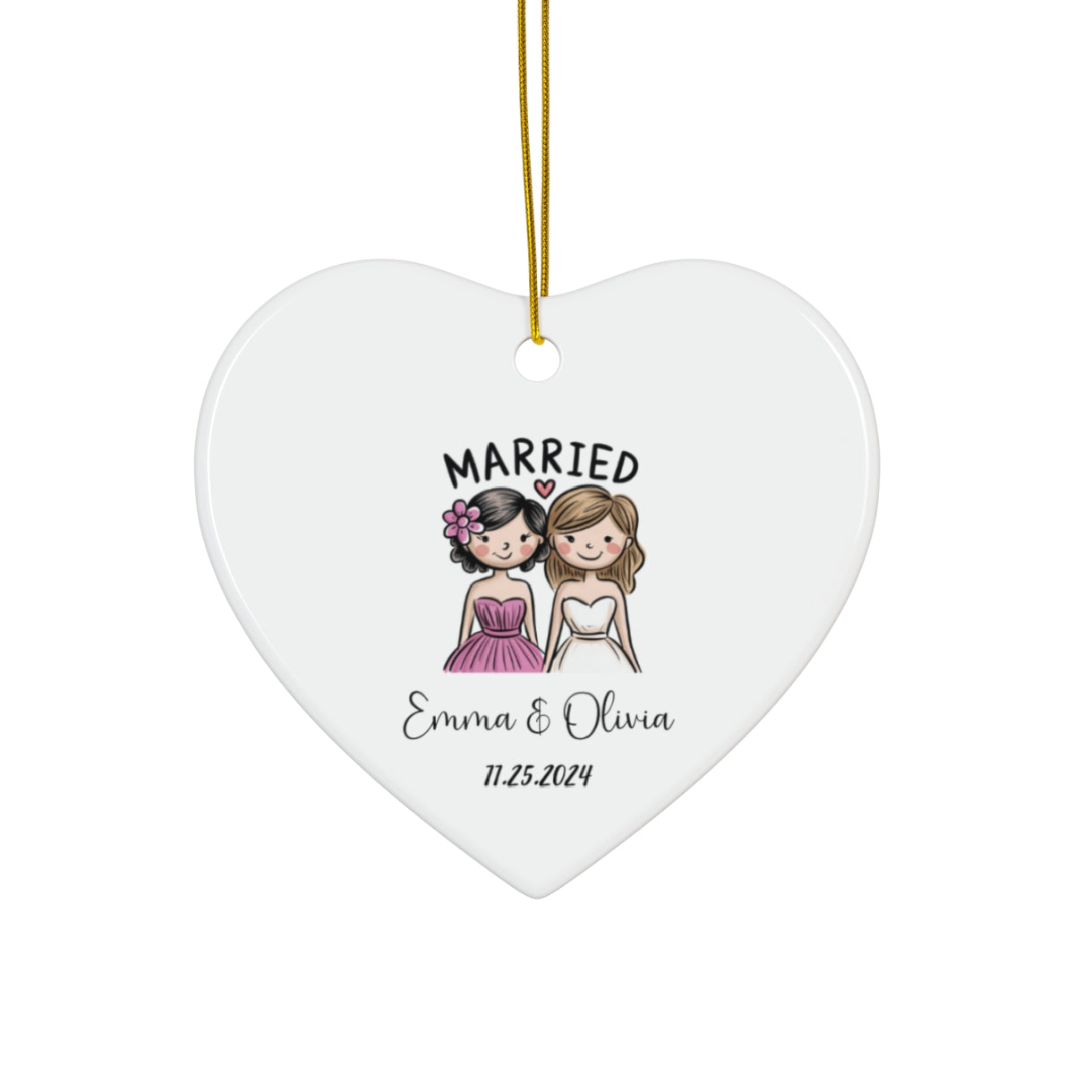 Personalized Ornament for LGBTQ+ Couples - Timeless Keepsake - c224a25