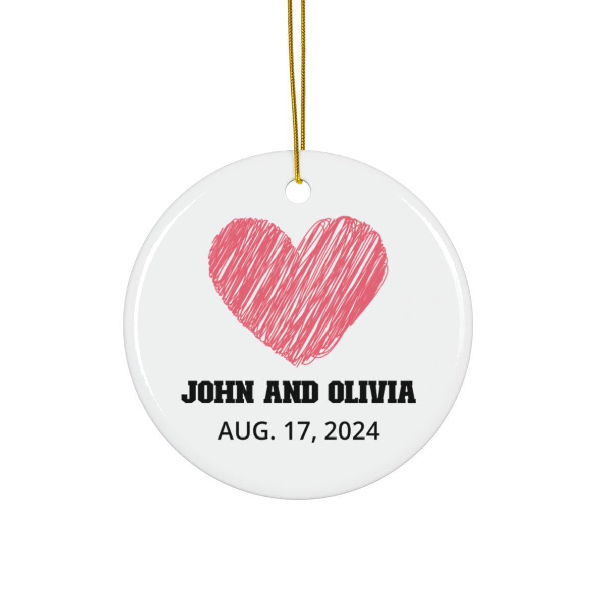 Heart-Shaped Ceramic Ornament - Perfect Anniversary Gift - c236a25