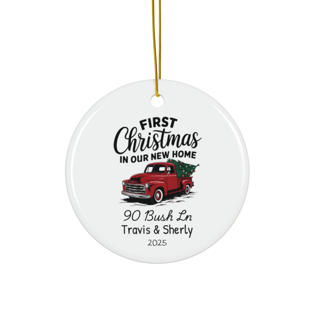 First Christmas In Our New Home Ornament for Couples - c441a25