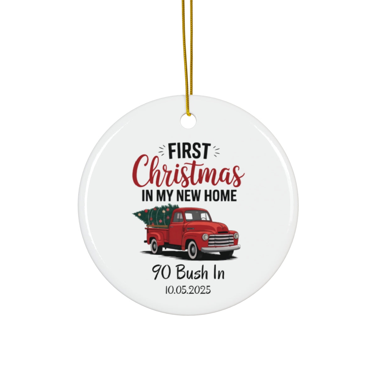 Our First Christmas In New Home Ornament - c439a25