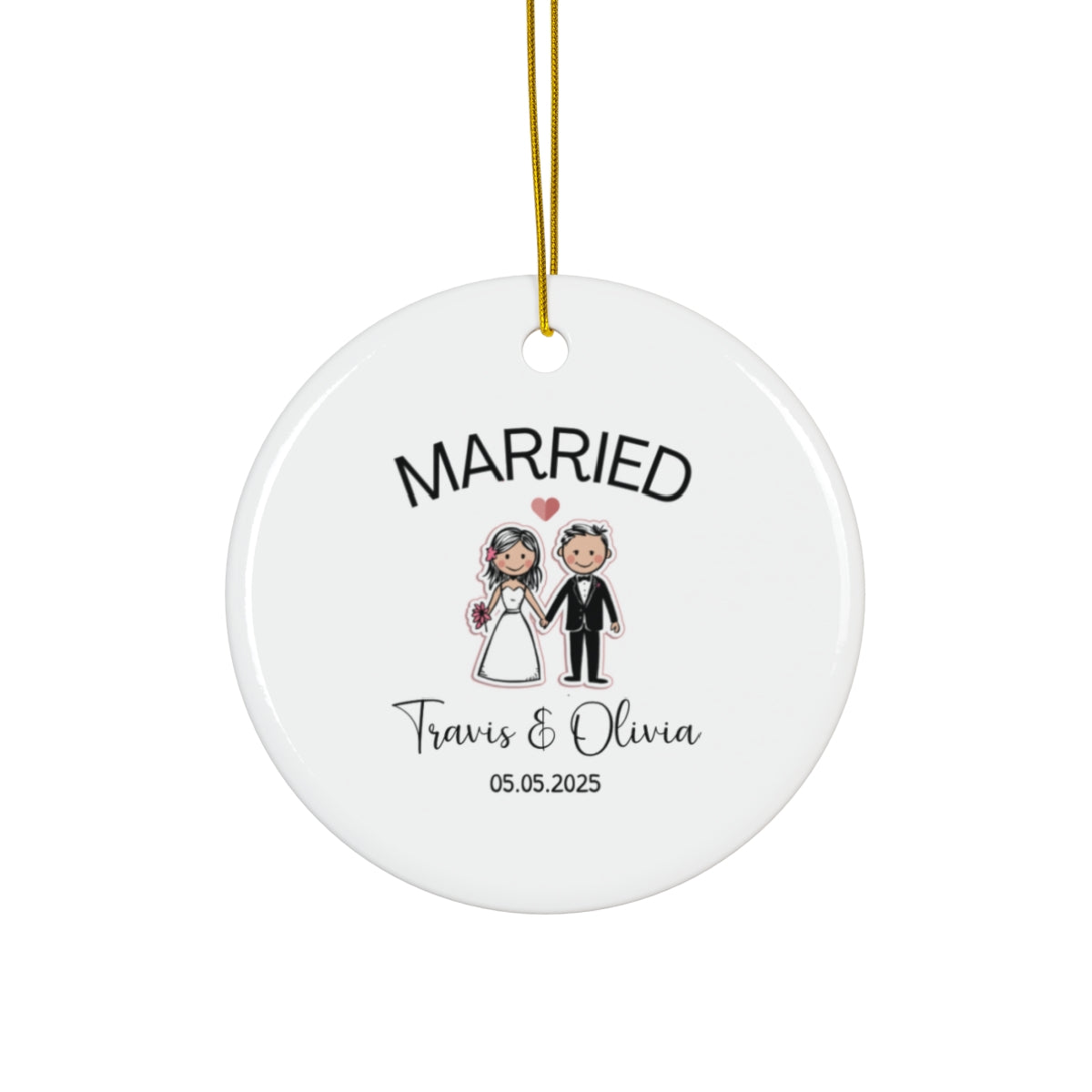 Personalized Ornament for Married Couples - Timeless Keepsake - c222a25