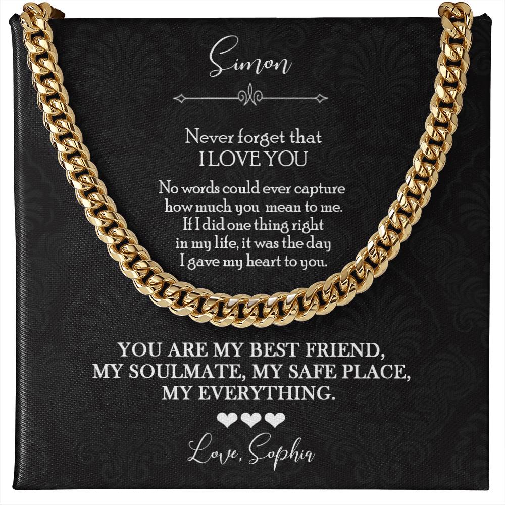 To My Husband Soulmate Necklace Gift - c548a25