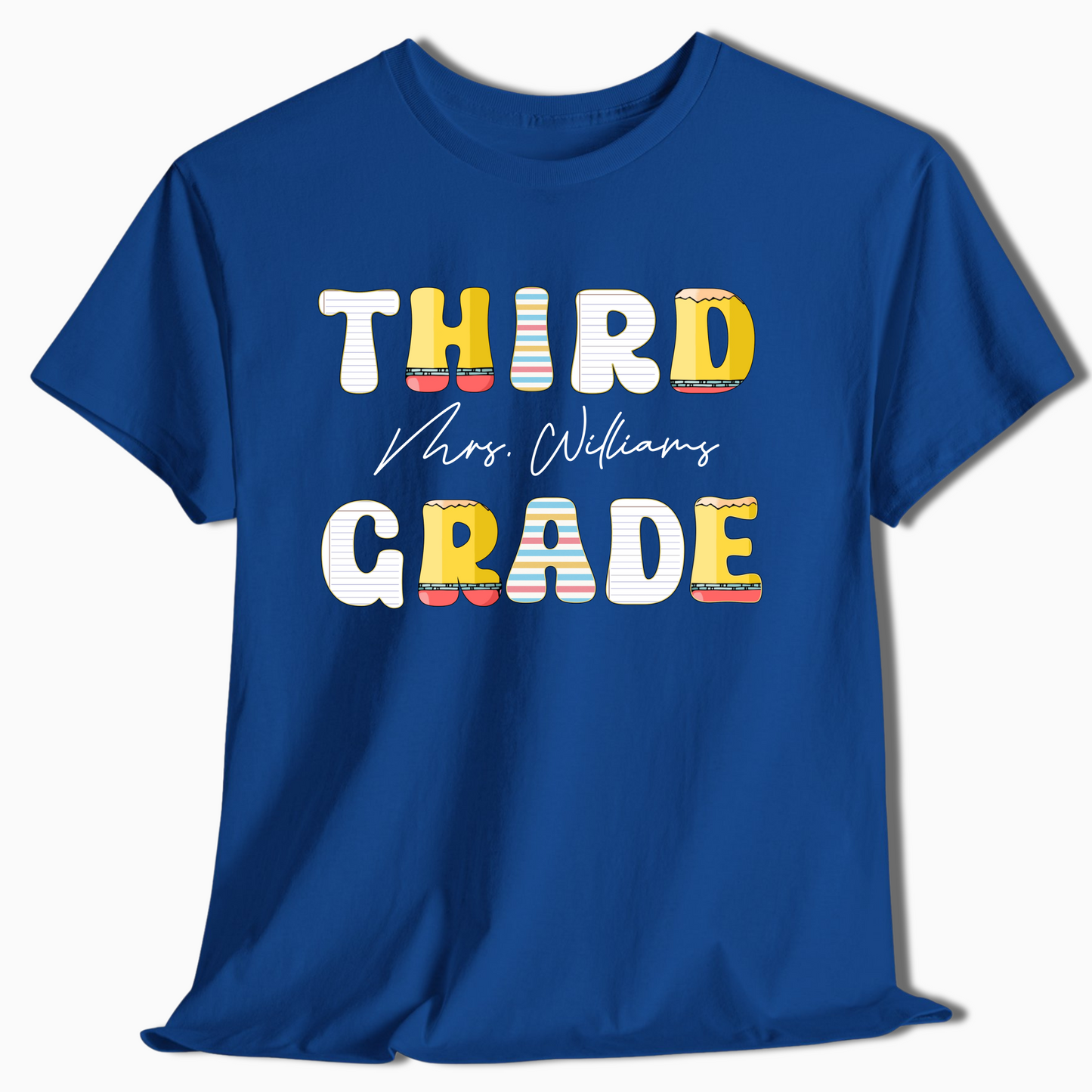 Custom Teacher or Student Name Shirt - Pre-K to 6th Grade Tee - c430a25