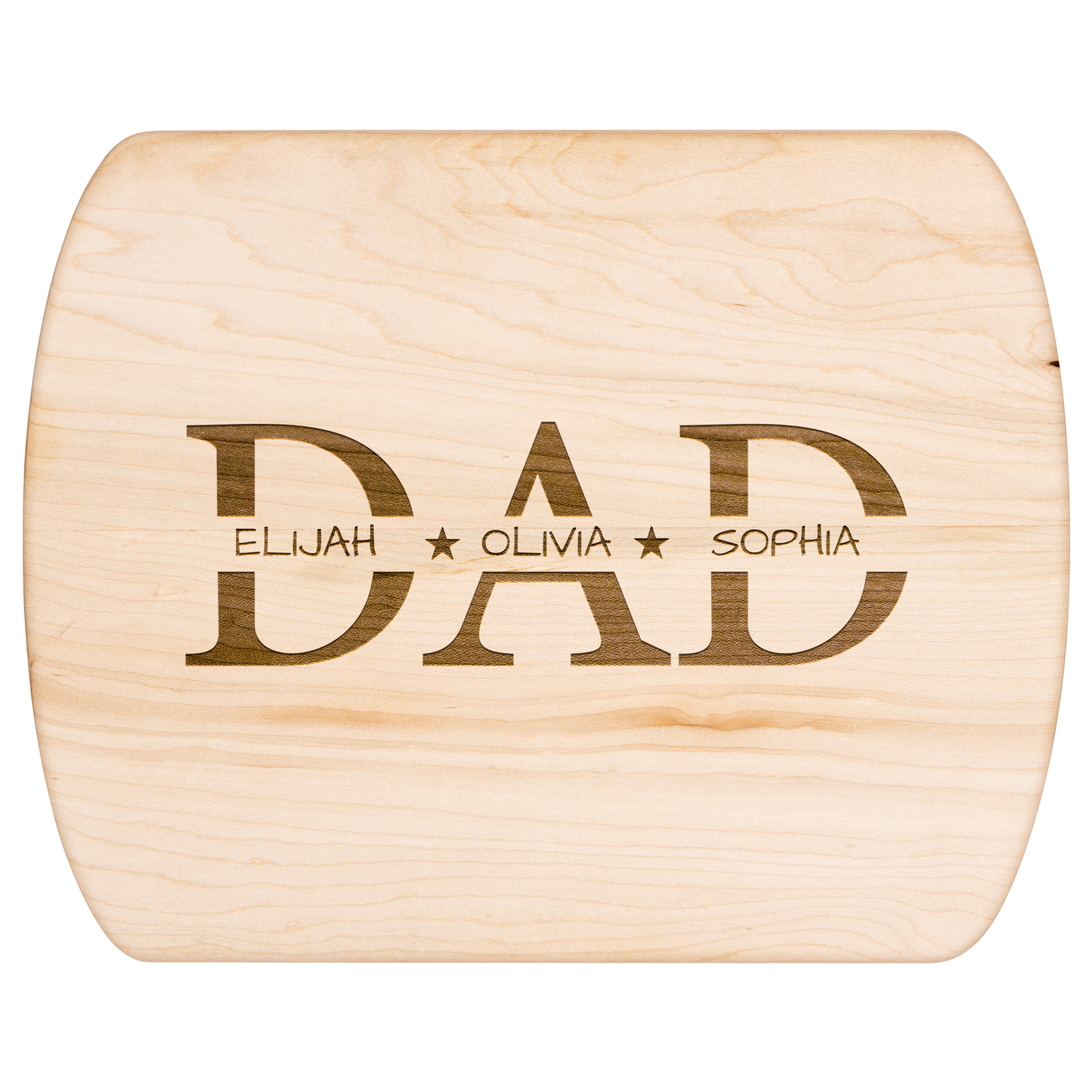 Engraved Dad Cutting Board with Family Names - c425a25