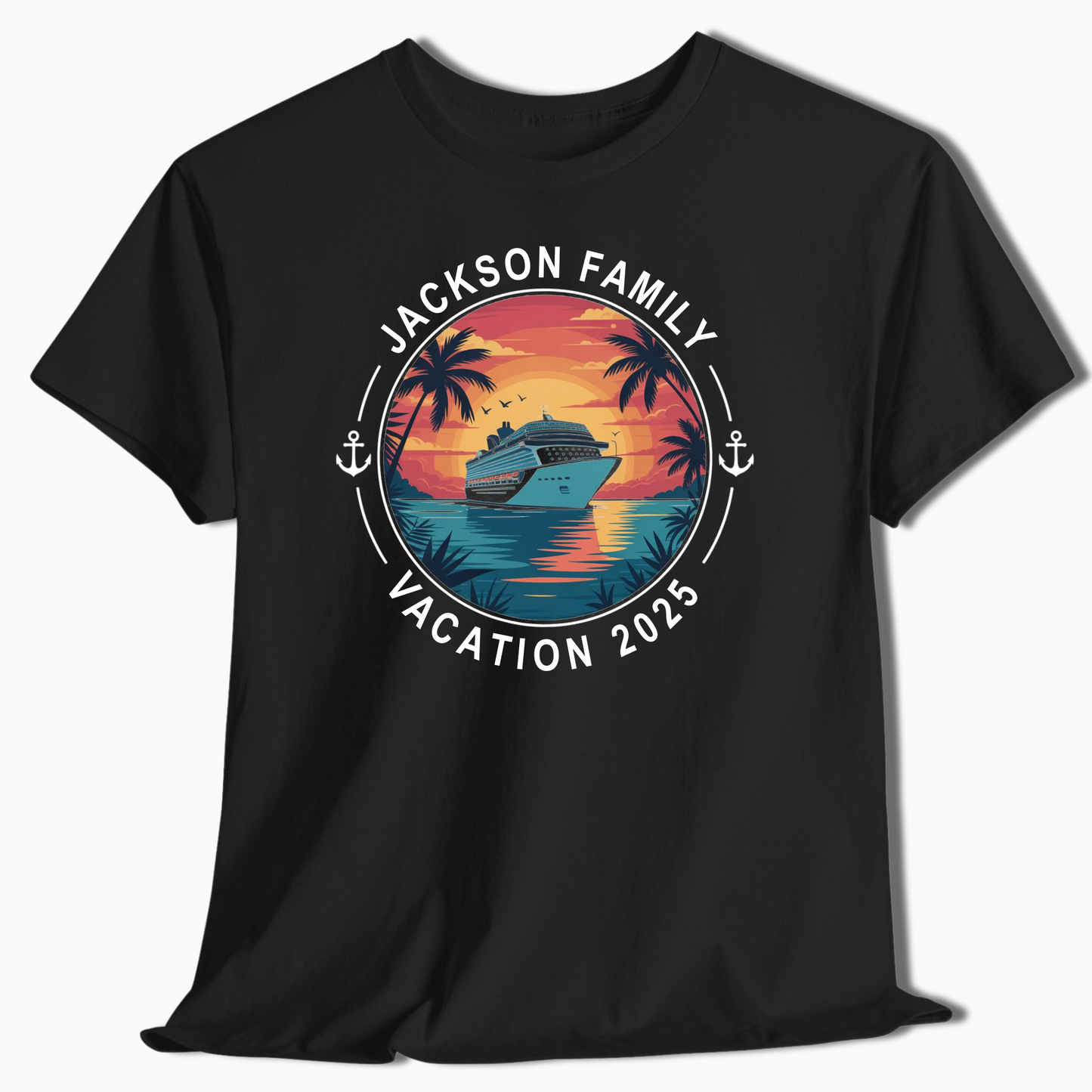 Custom Family Cruise Vacation Shirt 2025 - Personalized Cruise Tee - c320a25