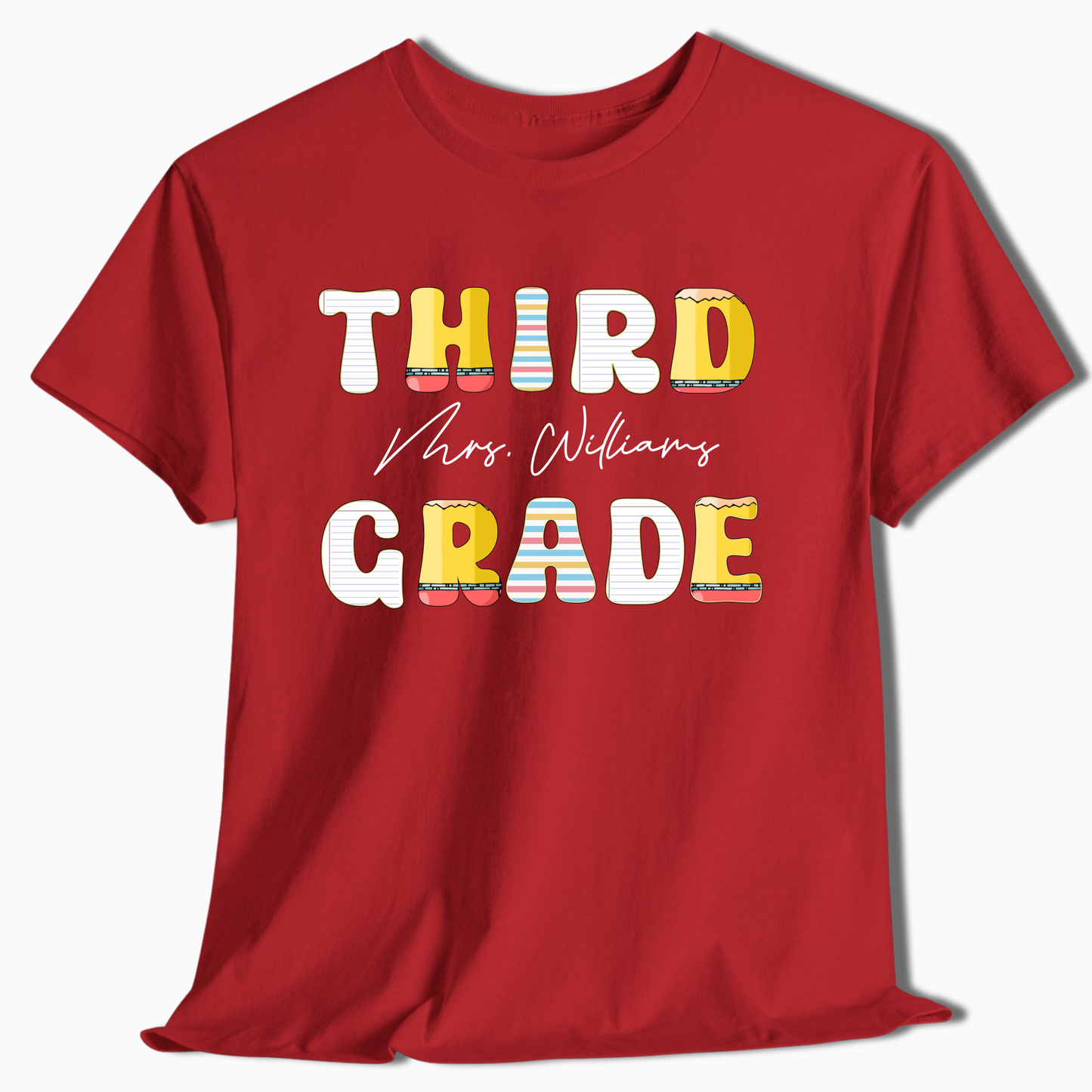 Custom Teacher or Student Name Shirt - Pre-K to 6th Grade Tee - c430a25