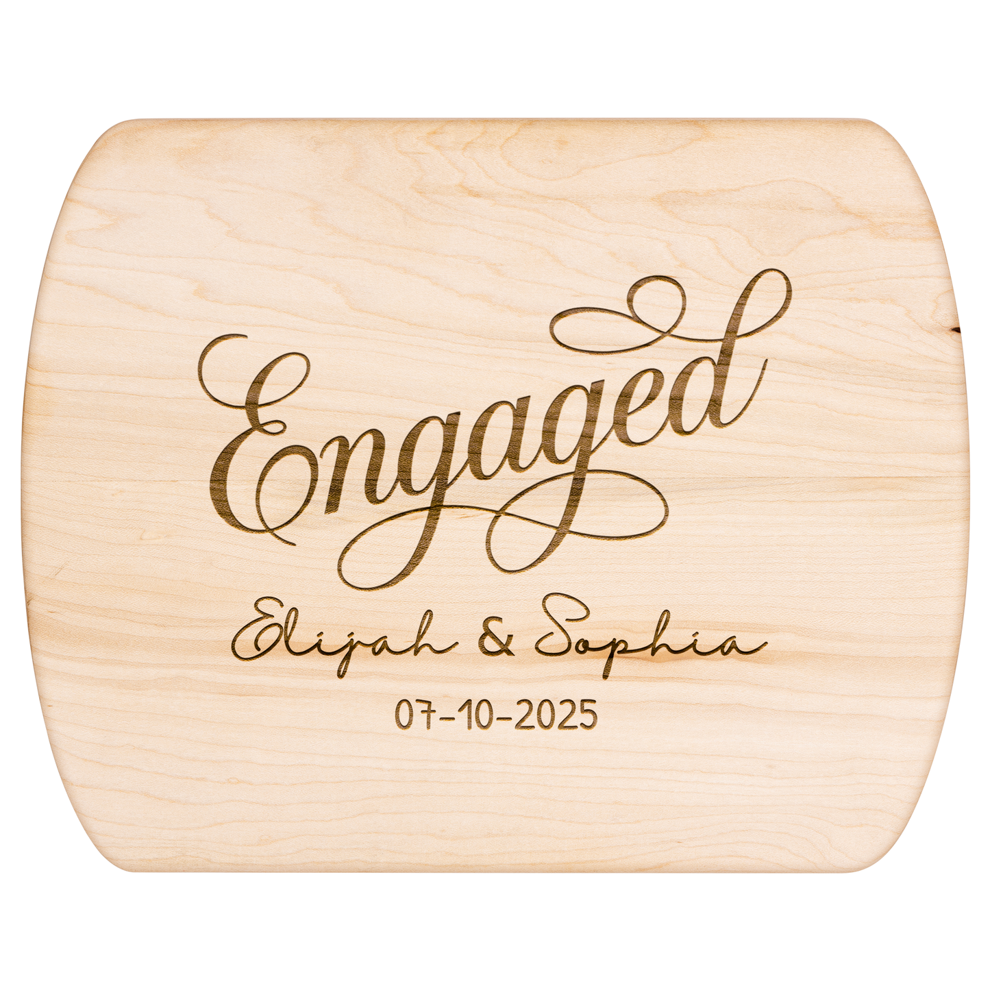 Custom Engaged Couple Name & Date Cutting Board - c417a25