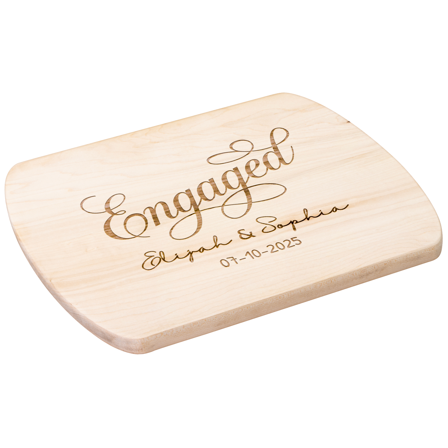 Custom Engaged Couple Name & Date Cutting Board - c417a25