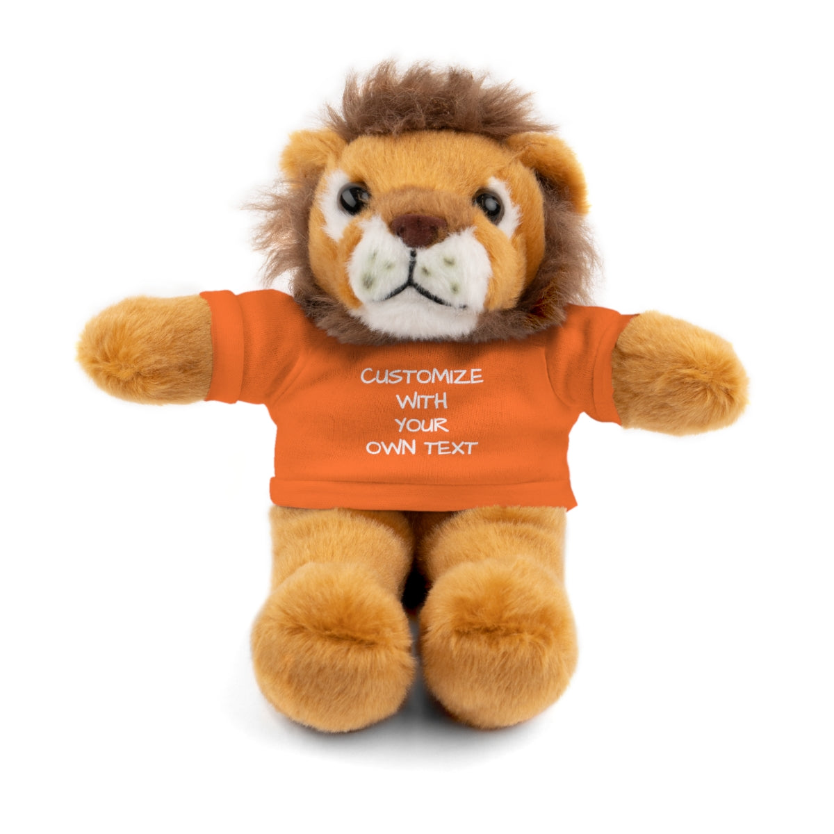 Stuffed Animal with Custom T-Shirt | Personalized Plush Gift | Kids Birthday Present | Customizable Text - c239a25