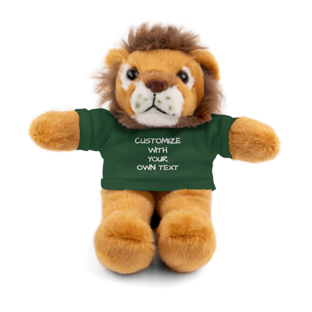 Stuffed Animal with Custom T-Shirt | Personalized Plush Gift | Kids Birthday Present | Customizable Text - c239a25