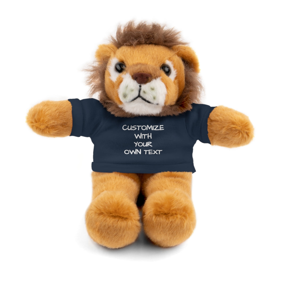 Stuffed Animal with Custom T-Shirt | Personalized Plush Gift | Kids Birthday Present | Customizable Text - c239a25