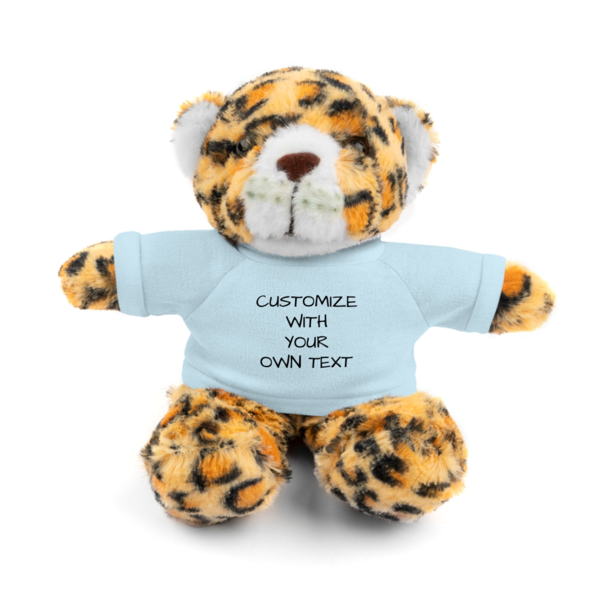 Stuffed Animal with Custom T-Shirt | Personalized Plush Gift | Kids Birthday Present | Customizable Text - c239a25
