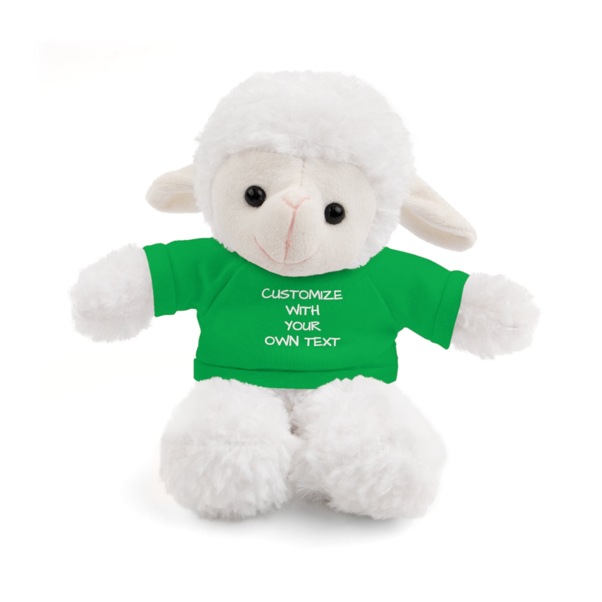 Stuffed Animal with Custom T-Shirt | Personalized Plush Gift | Kids Birthday Present | Customizable Text - c239a25