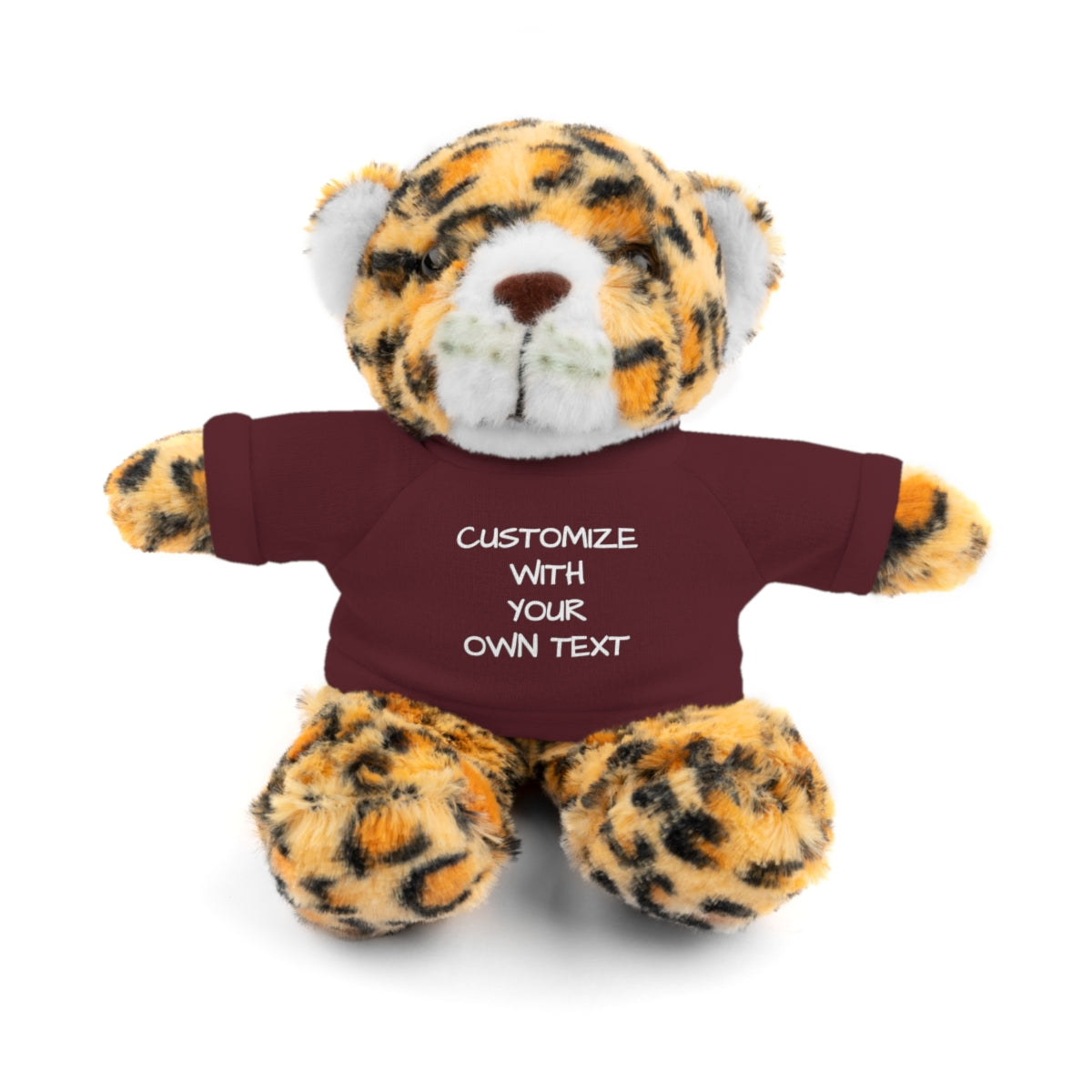 Stuffed Animal with Custom T-Shirt | Personalized Plush Gift | Kids Birthday Present | Customizable Text - c239a25