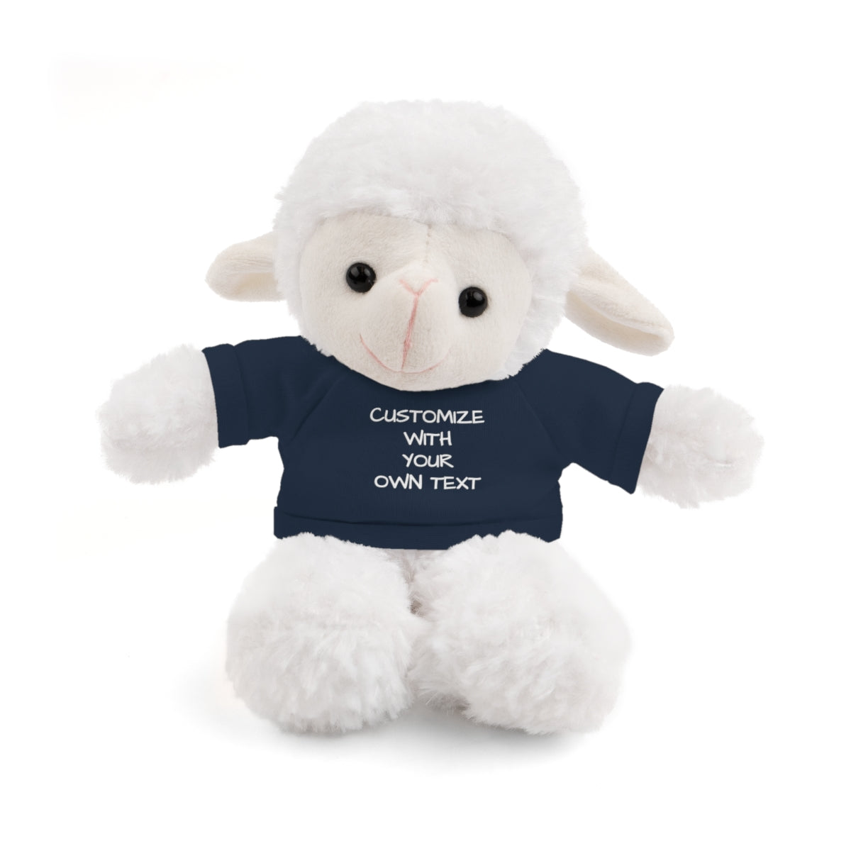 Stuffed Animal with Custom T-Shirt | Personalized Plush Gift | Kids Birthday Present | Customizable Text - c239a25