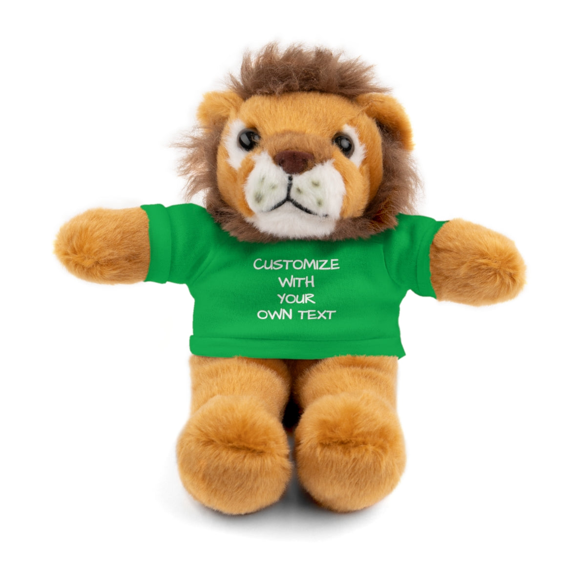 Stuffed Animal with Custom T-Shirt | Personalized Plush Gift | Kids Birthday Present | Customizable Text - c239a25