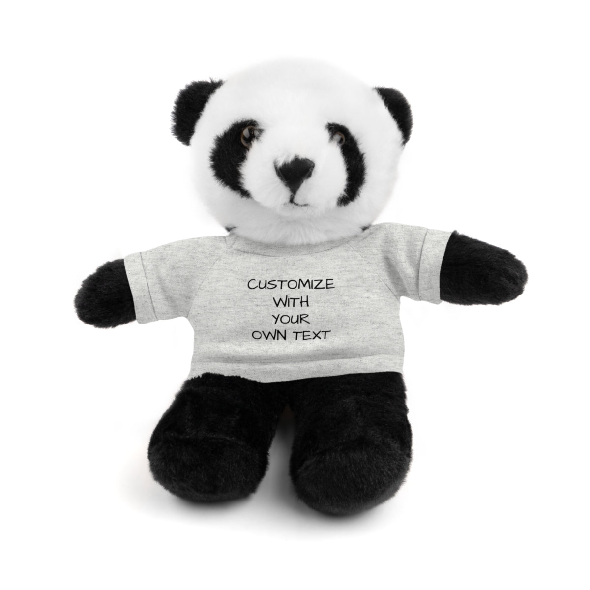 Stuffed Animal with Custom T-Shirt | Personalized Plush Gift | Kids Birthday Present | Customizable Text - c239a25