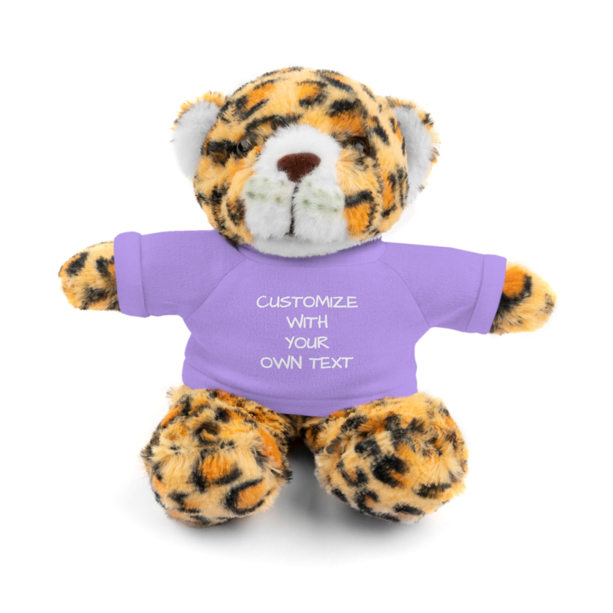Stuffed Animal with Custom T-Shirt | Personalized Plush Gift | Kids Birthday Present | Customizable Text - c239a25