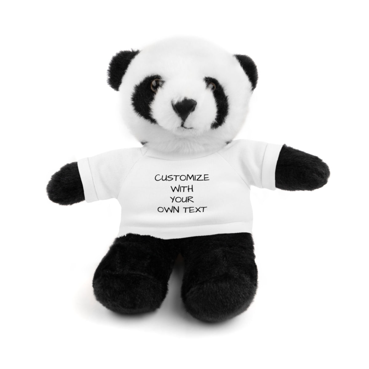 Stuffed Animal with Custom T-Shirt | Personalized Plush Gift | Kids Birthday Present | Customizable Text - c239a25