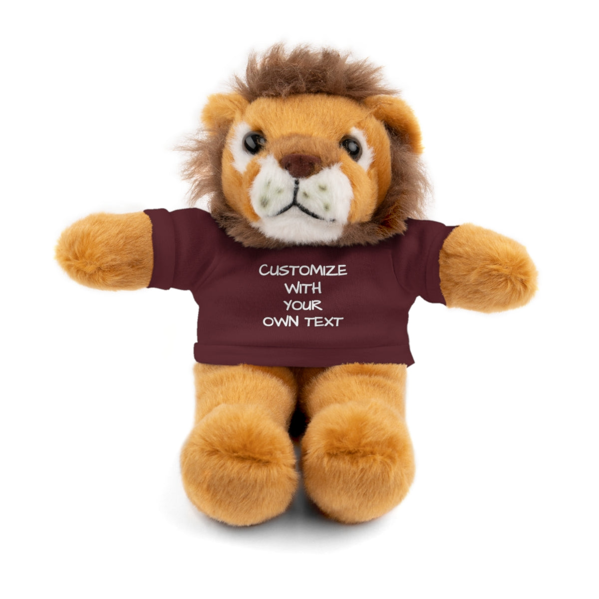 Stuffed Animal with Custom T-Shirt | Personalized Plush Gift | Kids Birthday Present | Customizable Text - c239a25