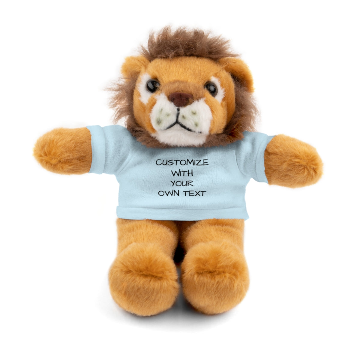 Stuffed Animal with Custom T-Shirt | Personalized Plush Gift | Kids Birthday Present | Customizable Text - c239a25